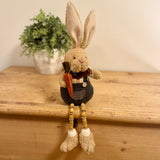 Sitting Bunnies With Egg or Carrot