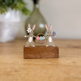 Bunnies With Basket Scene