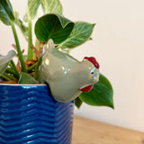 Ceramic Hen Pot Hanger