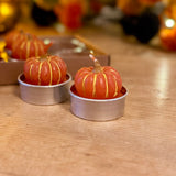 Set of 6 Pumpkin Tealights