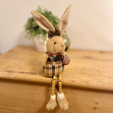 Sitting Bunnies With Egg or Carrot