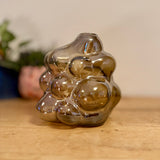 Dark Pearlescent Bobble Glass Vase
