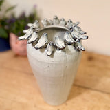Large Vase with Perching Blue Birds