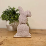 Off-White Fluffy Fleece Bunny Rabbit