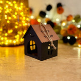 Black Metal Trick or Treat Tea-Light Holder