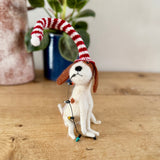 Felted Doggy with Fairy Lights