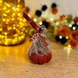Russet Mouse on Knitted Pumpkin