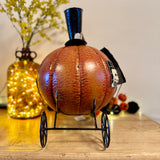 Light Up Metal Pumpkin Carriage