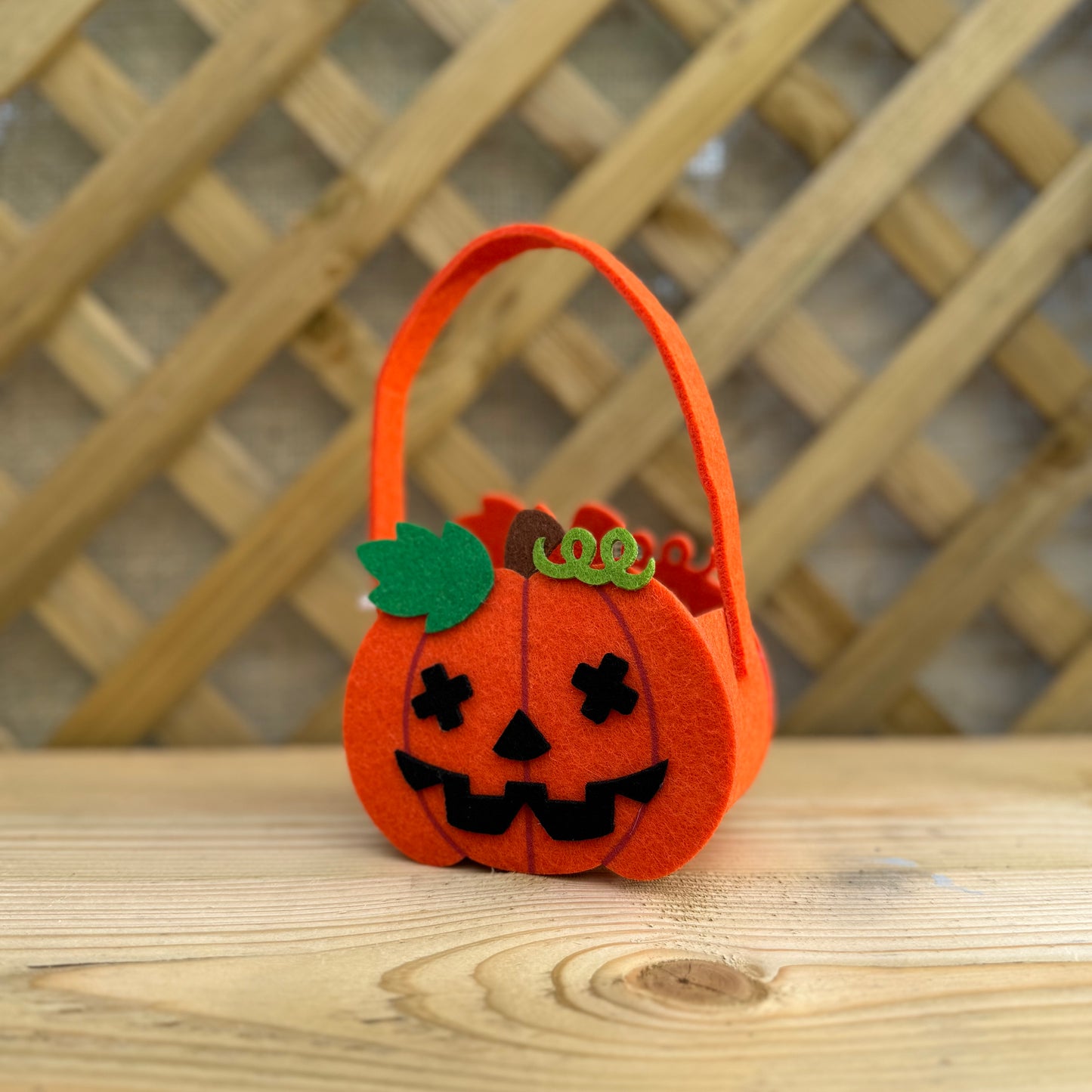 Felt Pumpkin Halloween Bag