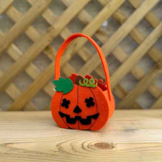 Felt Pumpkin Halloween Bag