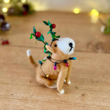 Felt Dog with Lights