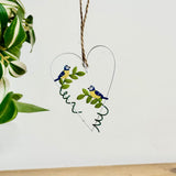 Blue Tit Heart Hanging