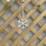 Silver Effect Metal Snowflake