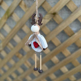 White Moose with Red Heart