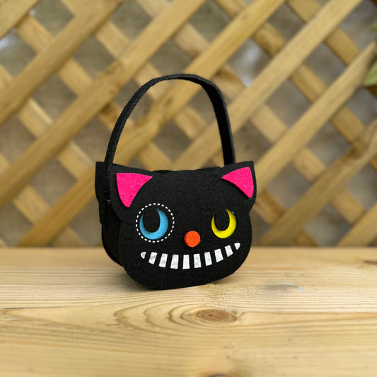 Felt Halloween Cat Bag