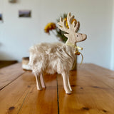 Furry Wooden Deer