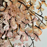 Large Pink & Orange Ombré Butterfly Wreath