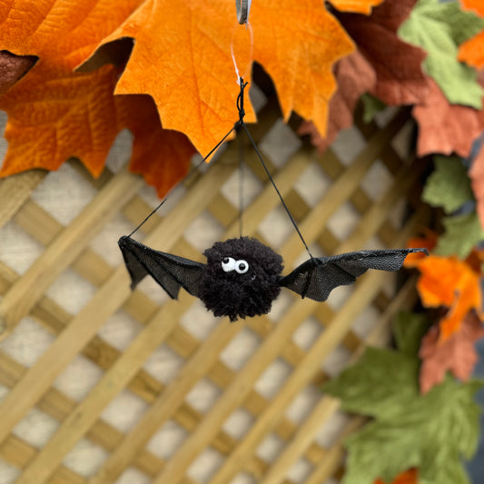 Fluffy Hanging Bat Decorations