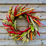 Faux Chilli Wreath