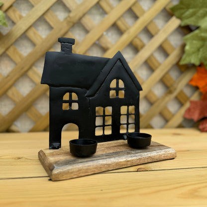 Black House T-Light Holder