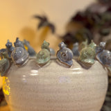 Large Pot with Snails