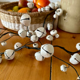 White Washed Wire Bell Garland