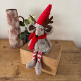 Red Sitting Mouse with Long Legs