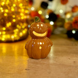 Ceramic Light Up Pumpkin Person