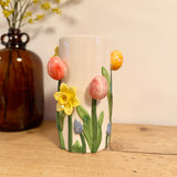 Tulip & Daffodil Flower Vase