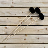 10 Black Pumpkin Sticks