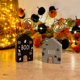 Pair of Boo House Memo/Photo Holders
