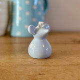 Hanging Blue Ceramic Mouse