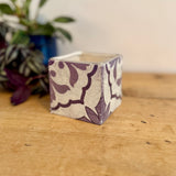 Patterned Grey Plant Pot