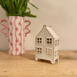 Rustic White Ceramic House