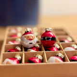Set of 20 Mini Santa Baubles