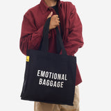 Emotional Baggage Tote Bag in Black