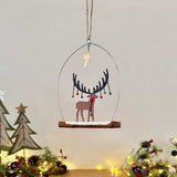 Hanging Stag with Baubles