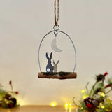 Moon Gazing Rabbits Small