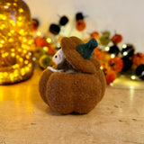 Large Felt Mouse in Pumpkin