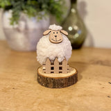 White Standing Fluffy Sheep