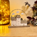 Wooden House With Clouds