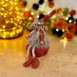 Russet Mouse on Knitted Pumpkin