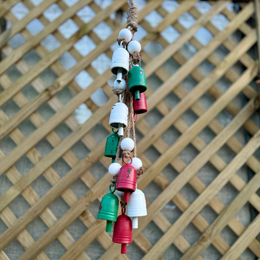 Rustic Coloured Jingle Bell Garland