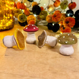 Set of 4 Ceramic Mushrooms