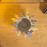 Small Pot with Perching Coloured Birds