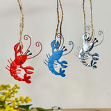 Trio of Tin Lobsters