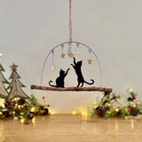 Cats Playing with Moon