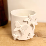 White Butterfly Pot