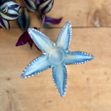 Blue Petal Ceramic Candle Holder