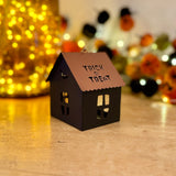 Black Metal Trick or Treat Tea-Light Holder